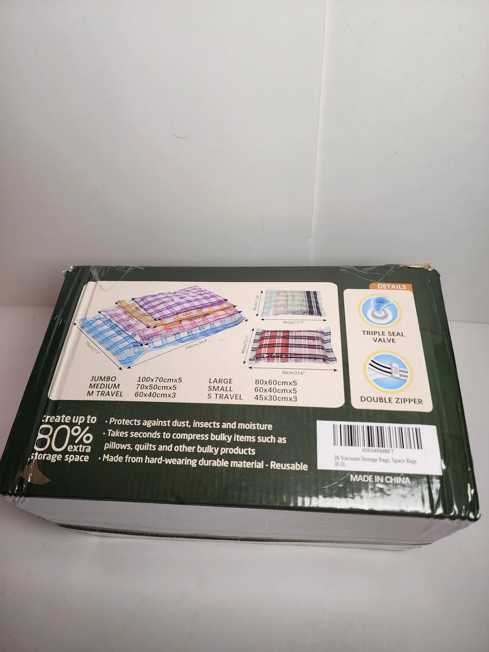 Storage Master 26 PACK Combo Vacuum Bags 5Jumbo 5Large 5Med 5Small 3MTrav 3STrav